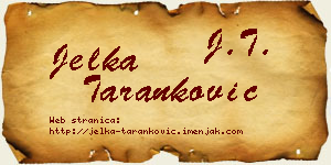 Jelka Taranković vizit kartica